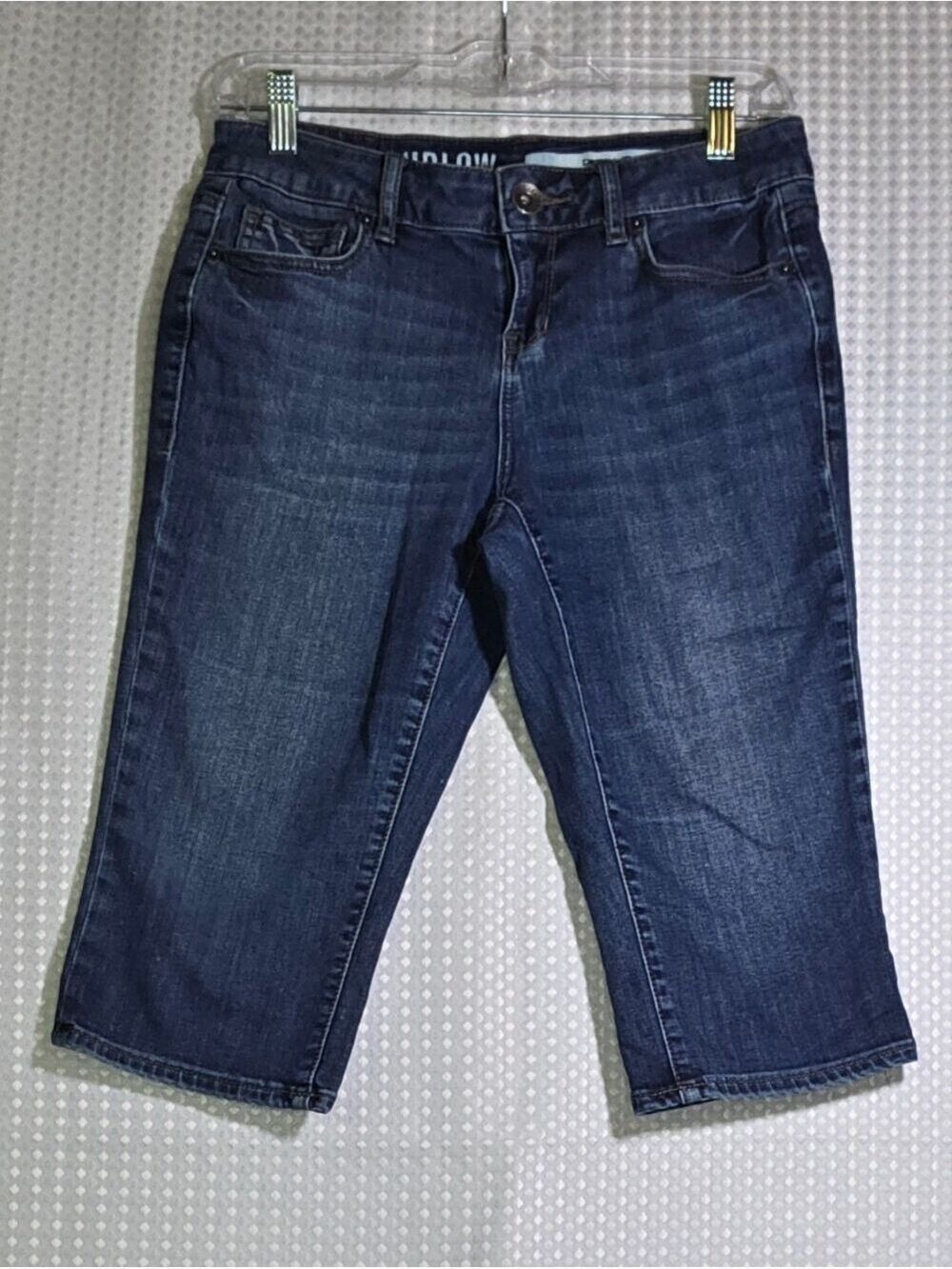 DKNY Jeans Ludlow Bermuda Shorts Dark Wash Denim Size 4 - Picture 8 of 11